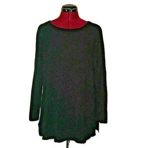 Karen Scott Sweater Luxsoft Size XL Rolled Boat Neck Pullover Side Split